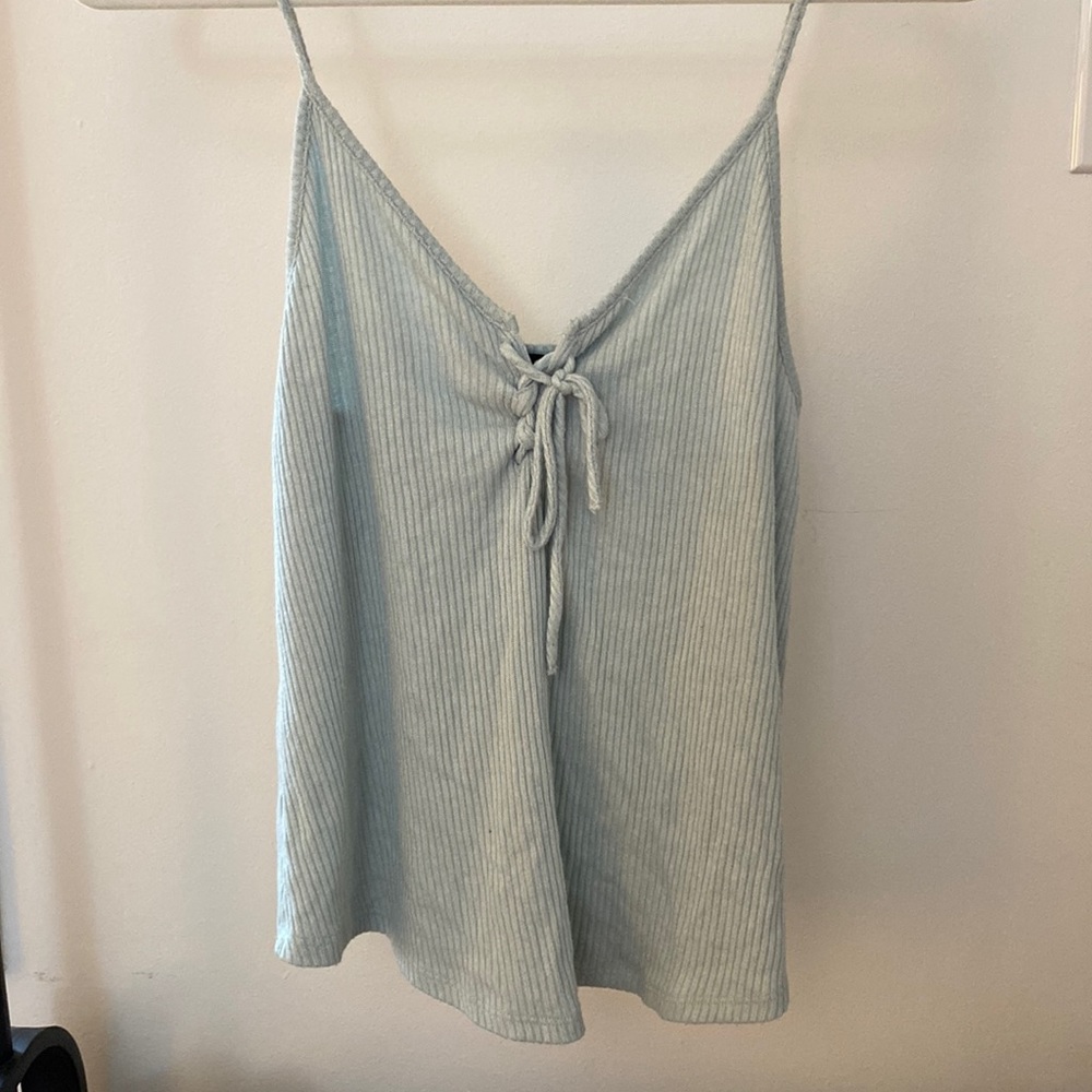 Forever 21 Light Blue ribbed tank